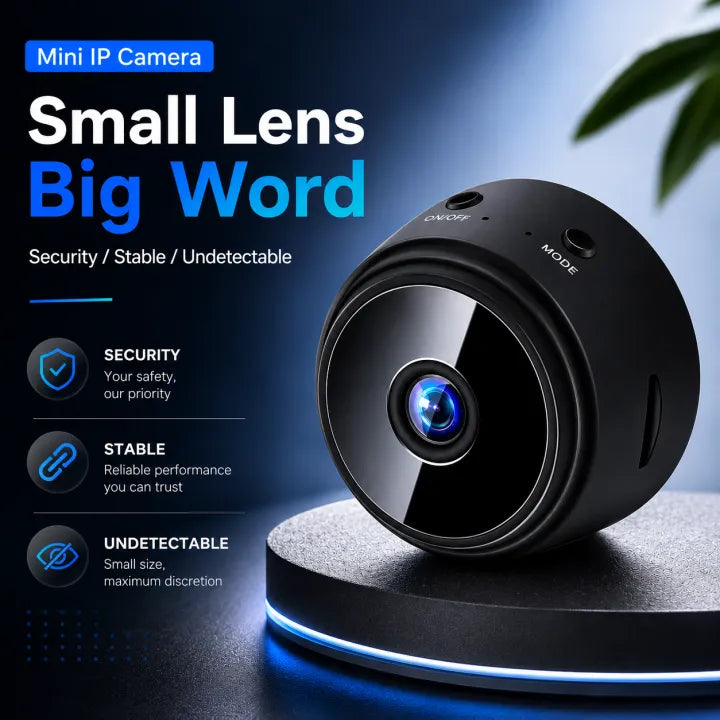 Mini Wireless IP Camera A9 – HD Security Spy Camera with Night Vision, Motion Detection, & Live Mobile Phone App Tracking