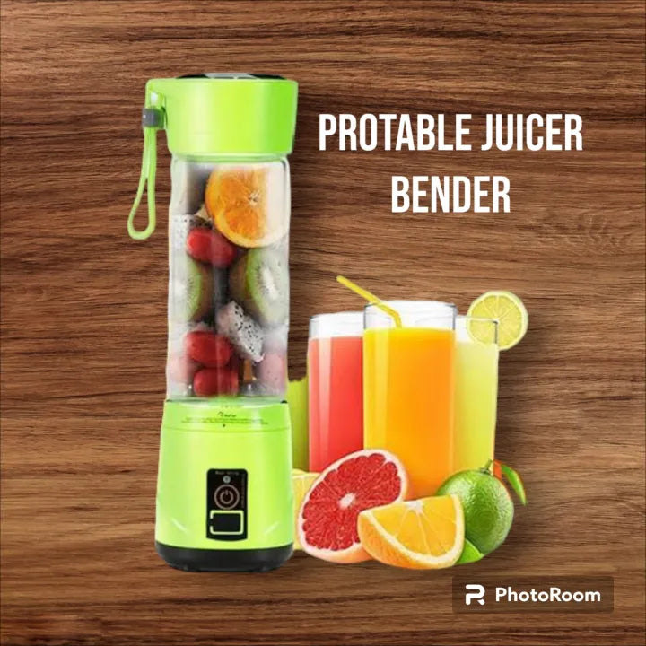 Portable Electric Juice Blender & Smoothie Maker – USB Rechargeable Mini Juicer Bottle with 6 Blades