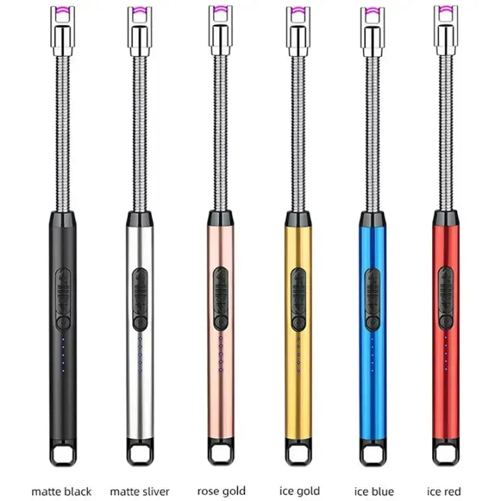 Flexible Electric Arc Lighter – USB Rechargeable Windproof Plasma Igniter for Gas Stove, Candle, & Outdoor Camping BBQ