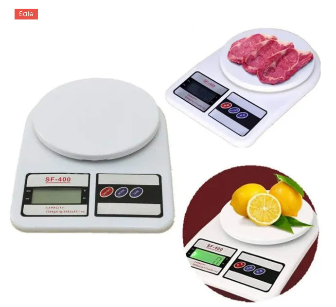 SF-400 Digital Kitchen Scale – High-Precision Electronic Food Weight Balance Machine (10kg/1g) for Cooking & Baking