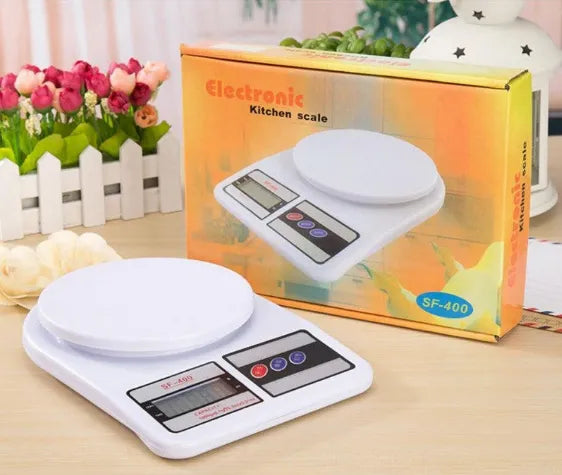 SF-400 Digital Kitchen Scale – High-Precision Electronic Food Weight Balance Machine (10kg/1g) for Cooking & Baking