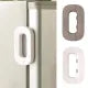 Baby Proofing Fridge & Cabinet Door Safety Lock – Self-Adhesive Multi-Purpose Plastic Strap Lock for Toddler Protection