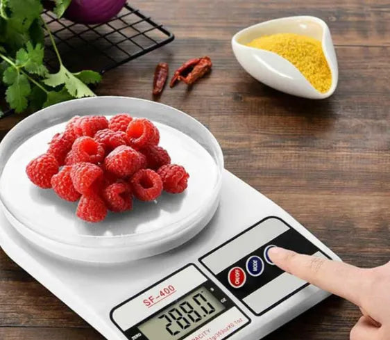 SF-400 Digital Kitchen Scale – High-Precision Electronic Food Weight Balance Machine (10kg/1g) for Cooking & Baking