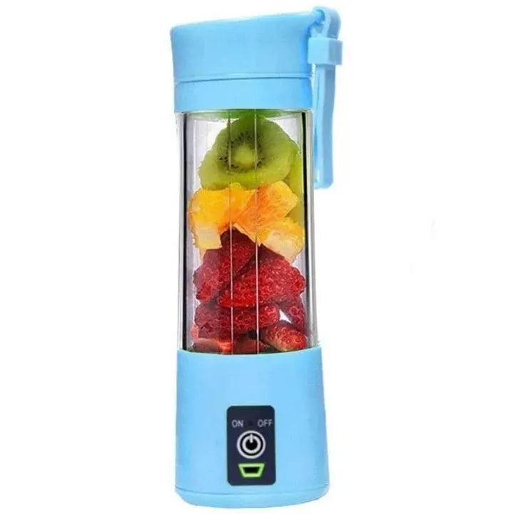 Portable Electric Juice Blender & Smoothie Maker – USB Rechargeable Mini Juicer Bottle with 6 Blades