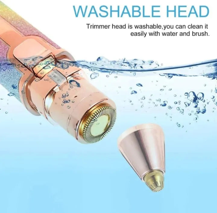 2-in-1 Electric Eyebrow Trimmer & Facial Hair Remover for Women