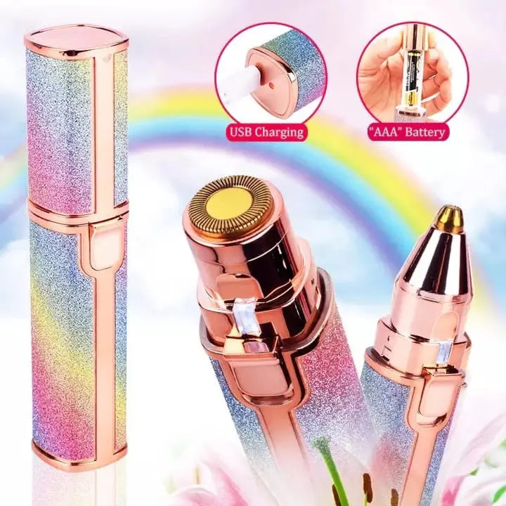2-in-1 Electric Eyebrow Trimmer & Facial Hair Remover for Women