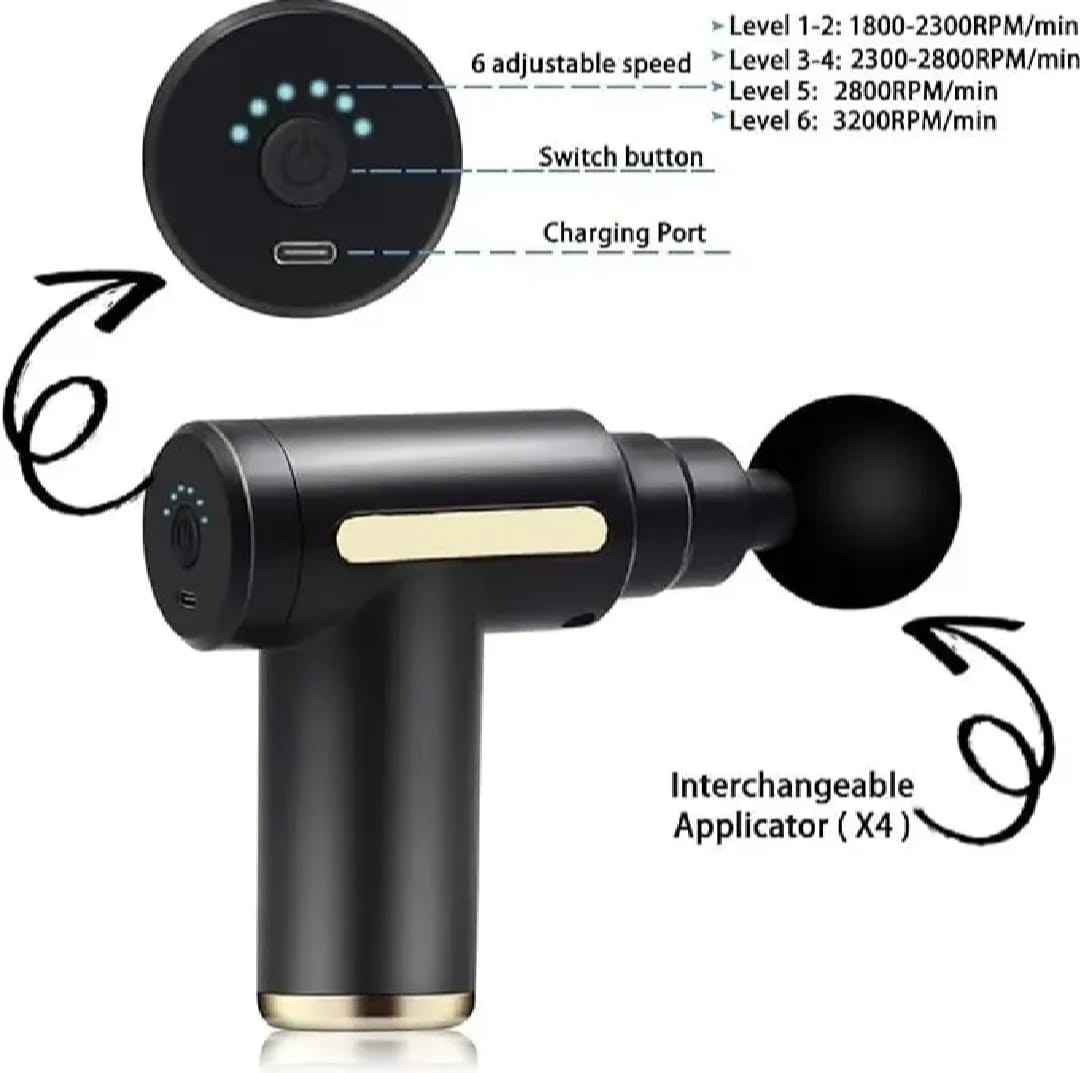 Muscle Massage Gun with 4 Heads FH-820